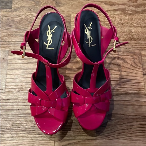 Saint Laurent Tribute Platform Sandals - Picture 1 of 5